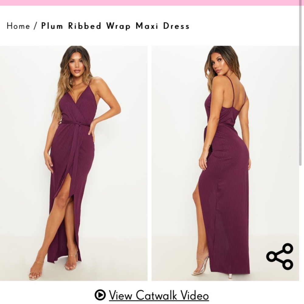 Plum maxi dress size 4